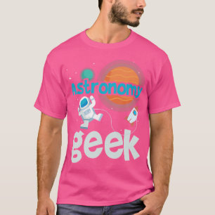 T-shirt Cute Space Astronaut Cartoon Astronomie Geek Galax