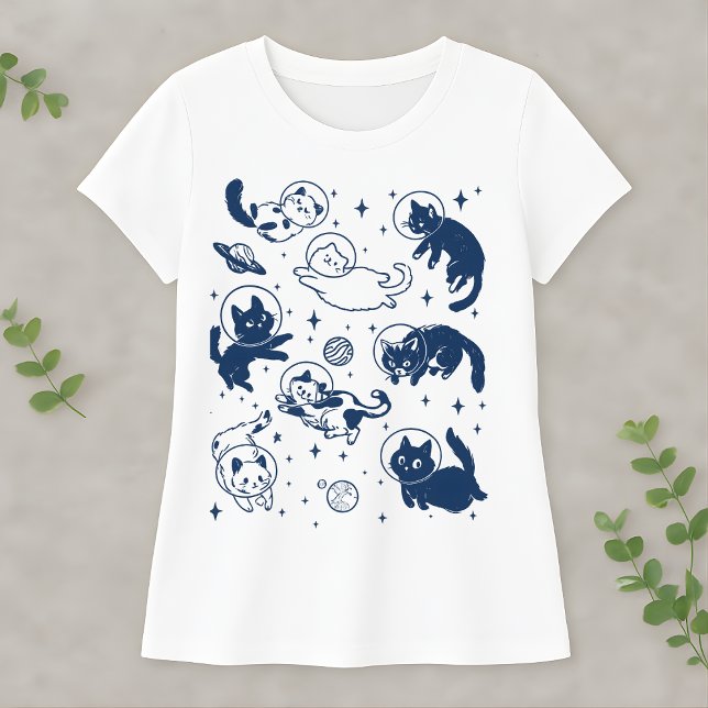 T-shirt Cute Space Cat Astronaut Kitty Galaxy Lover Kawaii (Créateur téléchargé)