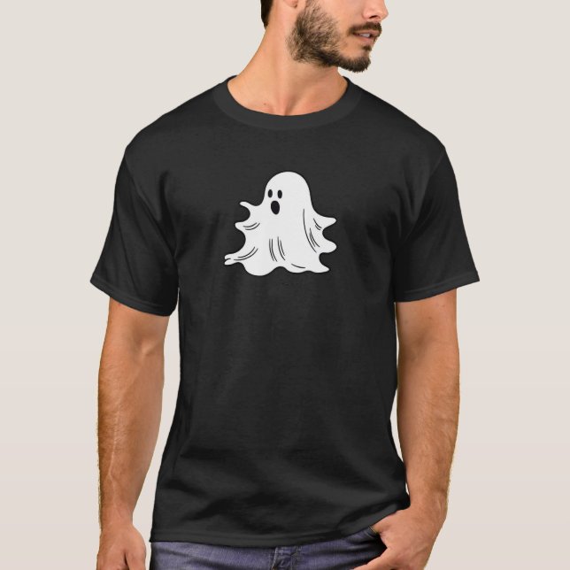 T-shirt Cute Spooky Halloween Ghost Trick Or Treat Happy P (Devant)
