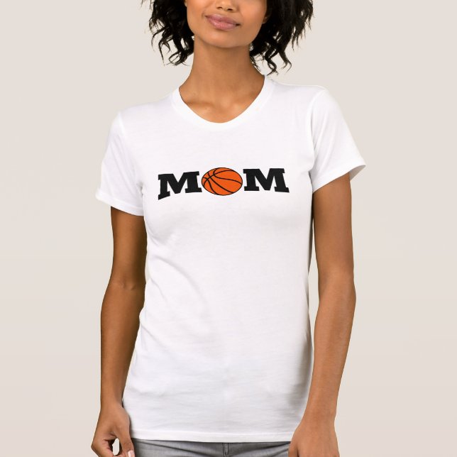T-shirt Cute Sports Maman Tee, Basketball Maman Imprimer G (Devant)