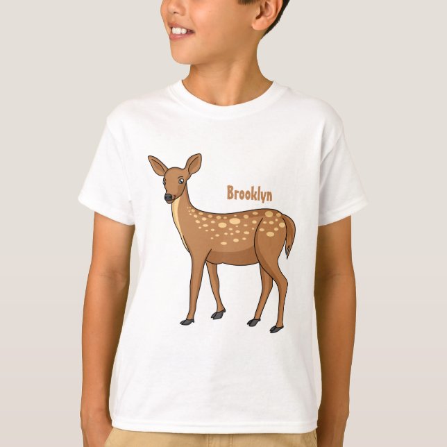 T-shirt Cute spotted of er cartoon (Devant)