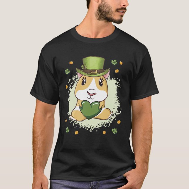 T-shirt Cute St Patrick s Day Guinea Pig (Devant)