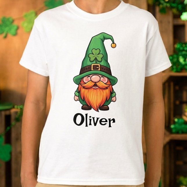 T-shirt Cute St. Patrick's Day Lucky Leprechaun Gnome  (Créateur téléchargé)