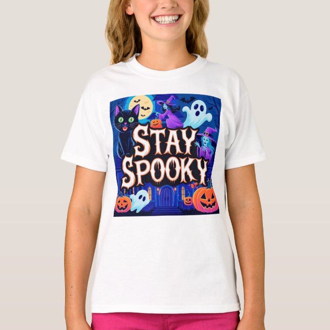 T-shirt Cute stay spooky halloween (Devant)