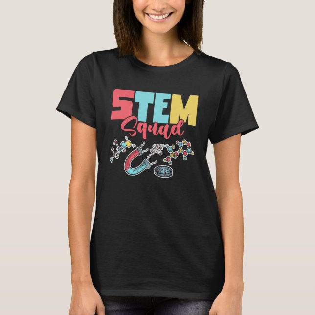 T-shirt Cute STEM Squad Mathématique Strand Science Math T (Devant)