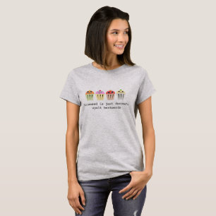 T-shirt Cute 'Stress is just Desserts spelward'