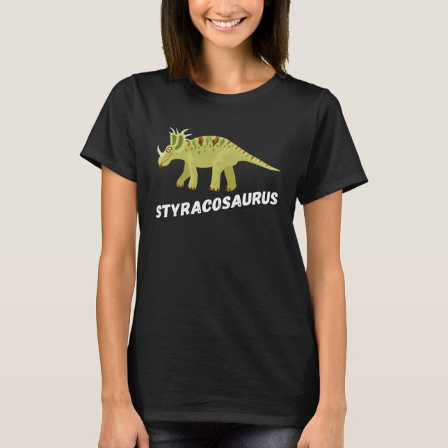T-shirt Cute Styracosaurus Dinosaur (Devant)