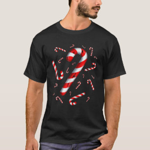 T-shirt Cute Sucre de canne Crew Funny Noël Famille Ami