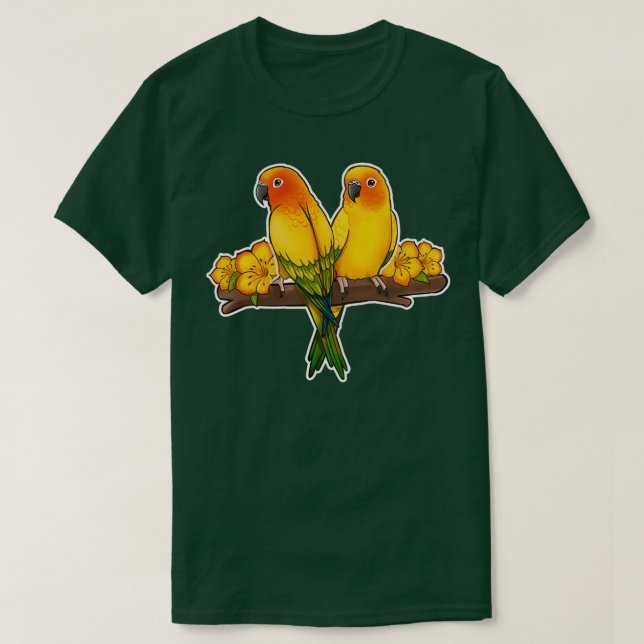 T-shirt Cute Sun Conures (Design devant)