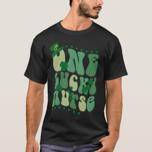 T-shirt Cute Super One Lucky Nurse Retro St Patrick's Day