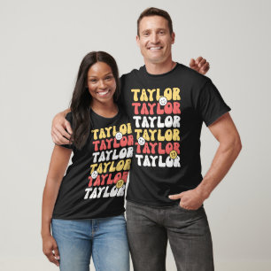 T-shirt Cute Super Taylor Prénom Retro 80's