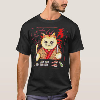 T-shirt Cute Sushi Chef Cat
