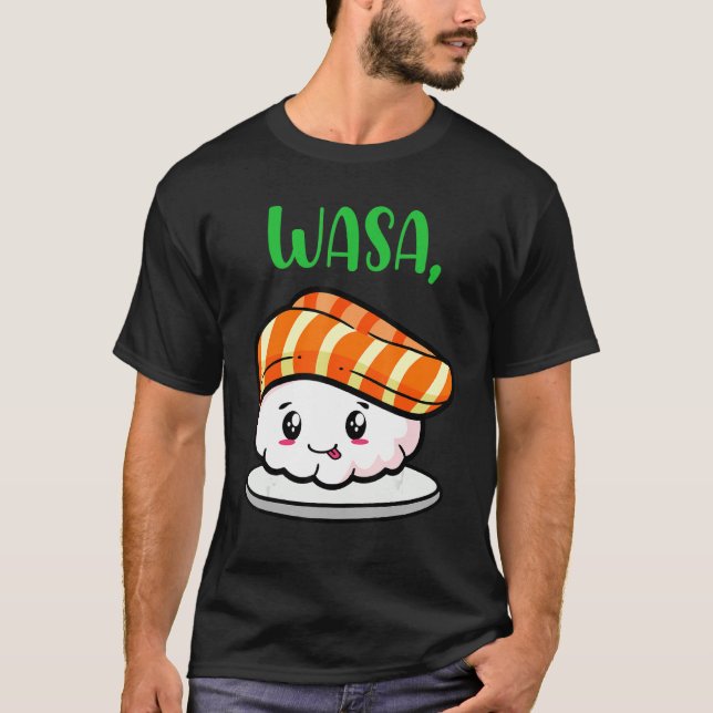 T-shirt Cute Sushi Couple Appareils Drôle Wasa Bae (Devant)