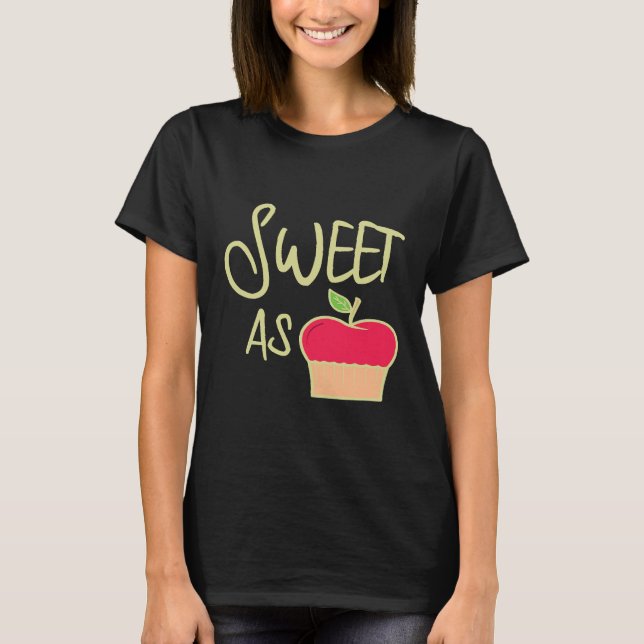 T-shirt Cute Sweet As Apple Pie Chefs (Devant)