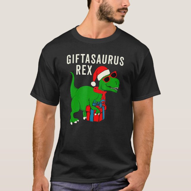 T-shirt Cute T Rex Christmas Dinosaur meme Asaurus Rex (Devant)