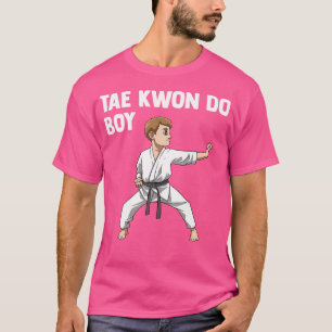 T-shirt Cute Taekwondo Boy Fighter Kid Taekwondo