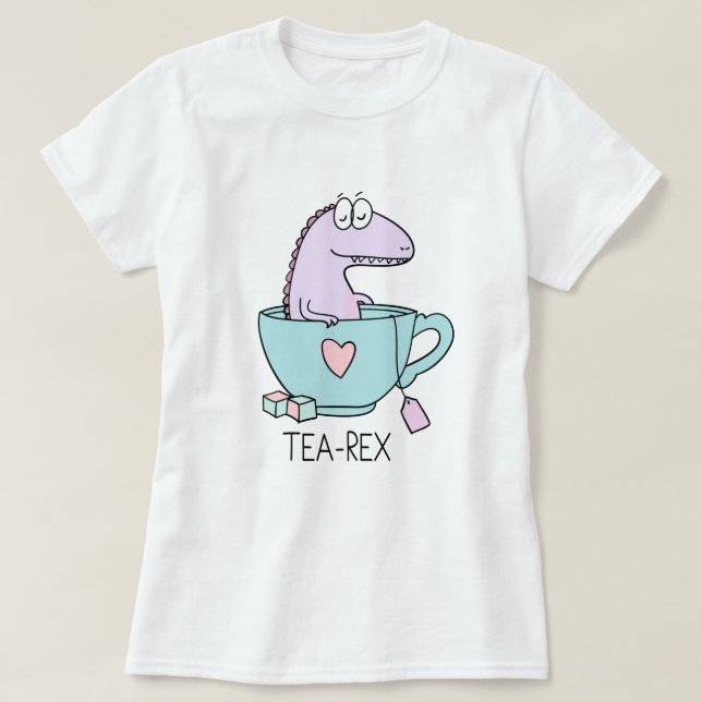 T-shirt Cute Tea-Rex (Design devant)
