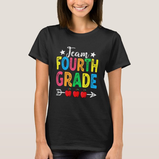 T-shirt Cute Team Fourth Grade Teacher (Devant)