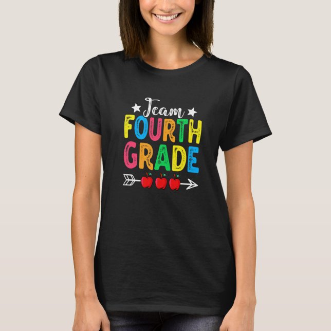 T-shirt Cute Team Fourth Grade Teacher (Devant)