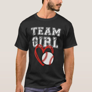 T-shirt Cute Team Girl Baseball Genre Revevela Party Famil