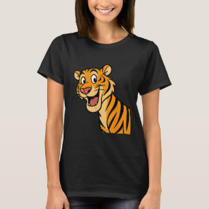 T-shirt Cute Tiger Wildcat Drôle Animaux sauvages Jungle