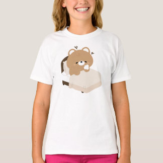 T-shirt Cute Tired Brown Bear