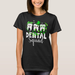 T-shirt Cute Tooth Leprechaun Casquette Dental Squad St Pa