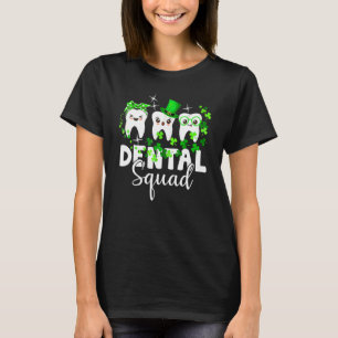 T-shirt Cute Tooth Leprechaun Casquette Dental Squad St Pa