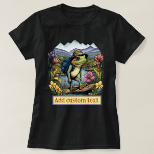 T-shirt Cute Traveler grenouille hippie forêt, Amateurs de