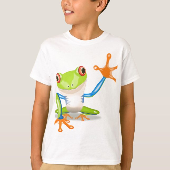 T-shirt Cute Tree Frog (Devant)