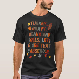 T-shirt Cute Turc Gravé Fèves Et Rolls Laissez-Moi Voir Qu