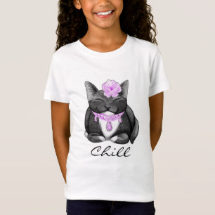 T-Shirt Cute Tuxedo Kitty Tee - shirt
