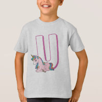 Cute U pour Unicorn - Kids English ABCD Alphabet