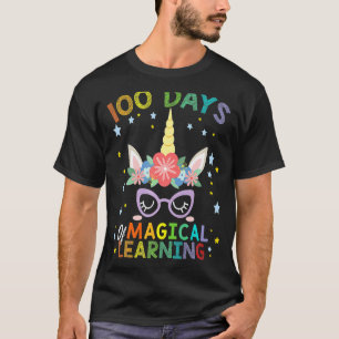 T-shirt Cute Unicorn 100 Jours D'Apprentissage Magique 100