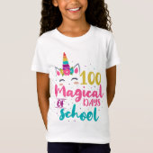T-Shirt Cute Unicorn 100 Jours Magiques De L'École (Devant)