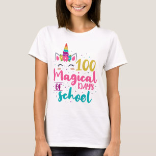 T-shirt Cute Unicorn 100 Jours Magiques De L'École