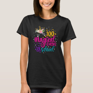 T-shirt Cute Unicorn 100 Jours Magiques Des Enfants Cool D