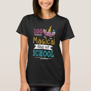 T-shirt Cute Unicorn 100 Magical Days Of School 100th Day