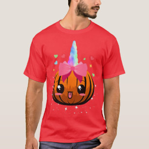 T-shirt Cute Unicorn Citrouille licorn halloween enfants C