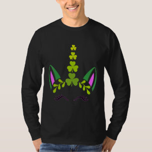 T-shirt Cute Unicorn Face St patrick Jours Unicorne Hommes