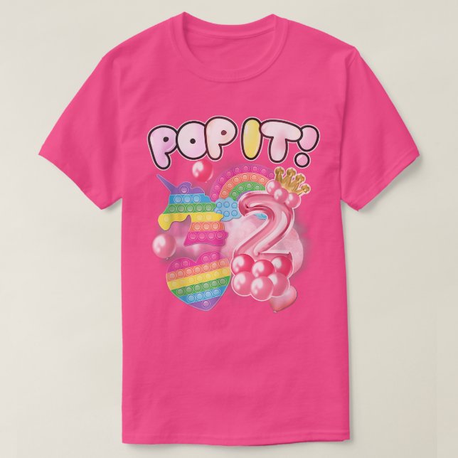 T-shirt Cute Unicorn Fidget Toys (Design devant)