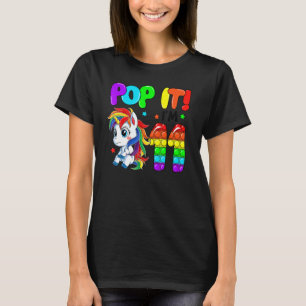 T-shirt Cute Unicorn Fidget Toys Pop It I'm 11 Girl 11th B