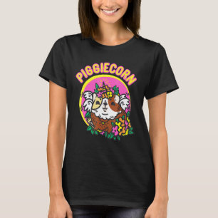T-shirt Cute Unicorn Guinée Pig Piggiecorn