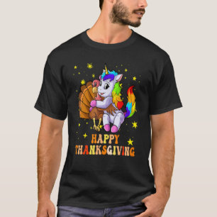 T-shirt Cute Unicorn Hugs Turquie Bon thanksgiving Costum