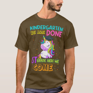 T-shirt Cute Unicorn Kindergarten Graduate Graduation Magi