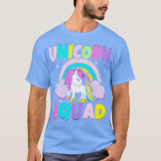 T-shirt Cute Unicorn Squad Pastel Magique Mythique