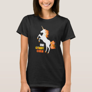 T-shirt Cute Unicorn Uni Candy Corn Halloween Corne magiqu
