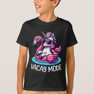 T-shirt Cute Unicorn Vacay Mode Funny Family Vacation Kids