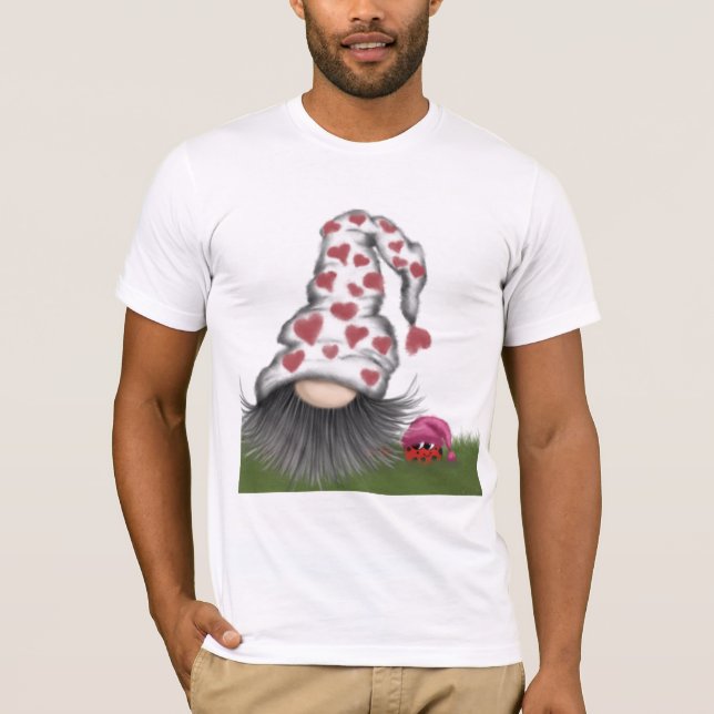 T-shirt Cute Valentine Gnome (Devant)