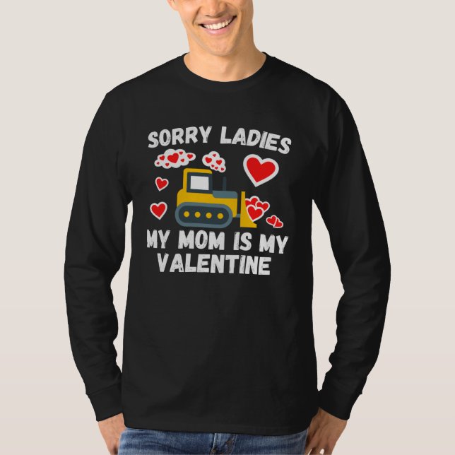 T-shirt Cute Valentine s Day Son  Construction Kids Boys (Devant)